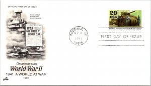 FDC 1991 SC #2559 Artcraft, Arsenal Of Democracy - Phoenix, AZ - Single - J2680