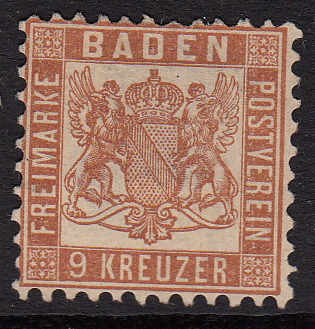 German State Baden #23, unused