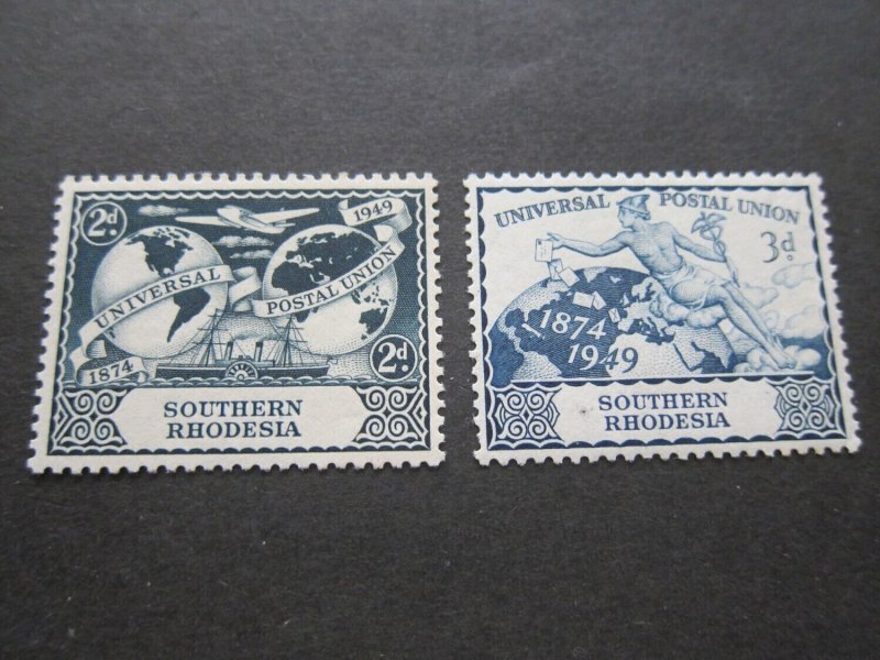 Southern Rhodesia 1949 Sc 71-72 UPU set MH