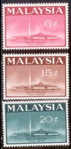 Malaysia 1965 SC# 15-17 MNH-OG E28