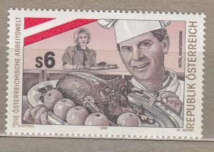 AUSTRIA OSTERREICH 1996 Chef Waitress MNH(**) Sc 1703 Mi 2188 #HS418