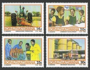 SA-Bophuthatswana 180-183,MNH.Michel 173-176. Tesimano development project,1986.