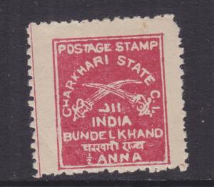 CHARKHARI, INDIA, 1909 1/2a. Deep Rose Red, lhm.