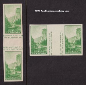 1935 Farley Sc 769 National Parks mint NGAI vertical & horizontal gutter pairs
