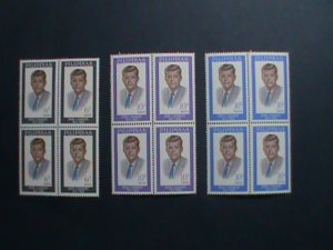 PHILIPPINES-1965-SC#925-7 U.S. PRESIDENT JOHN F. KENNEDY -MNH BLOCKS- VF