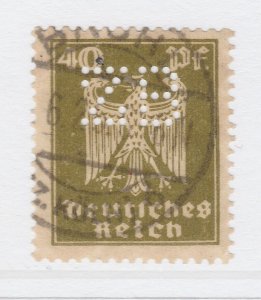 Perfin Germany Stamp Used A20P14F950