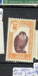 DUBAI  (PP3008B)  1R  BIRD   SG 25      MNH 