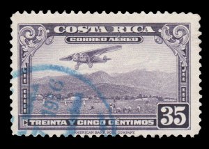 COSTA RICA AIRMAIL STAMP 1952. SCOTT # C219. USED