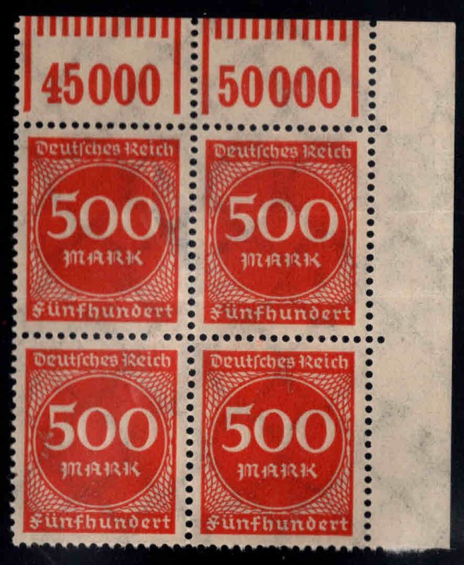 Germany Scott 233  MNH** Upper Right corner block