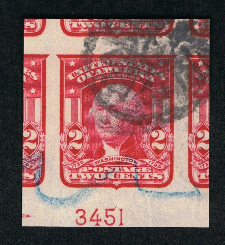 EXCEPTIONAL GENUINE SCOTT #320 USED PSE CERT GRADED F-VF APPARENT CENTERING 100J