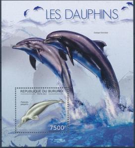 BURUNDI 2012 SHEET bur12602b DOLPHINS DAUPHINS MARINE LIFE