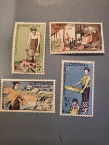 Stamps Laos Scott #37-40 h