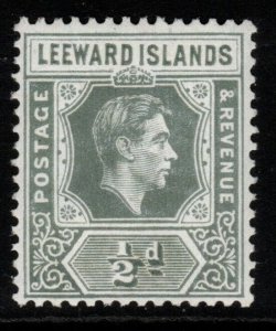 LEEWARD ISLANDS SG97 1949 ½d SLATE-GREY MNH