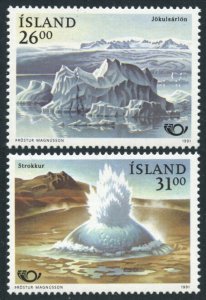 1991 Iceland 747-748 Landscape