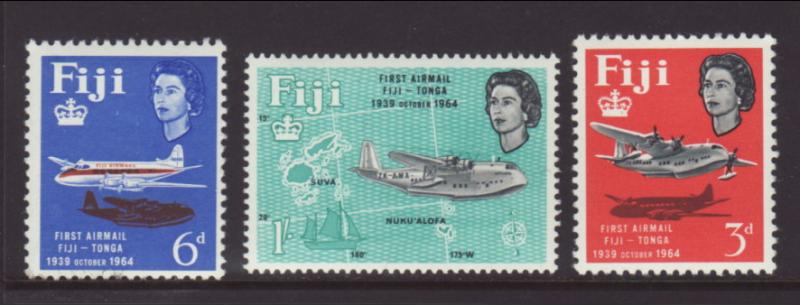 Fiji 208-211 Airplanes MNH VF