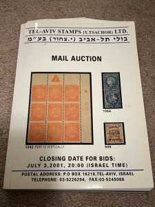 Israel Tel Aviv Stamps (Y. Tsachor) Auction Catalog July 2001!!