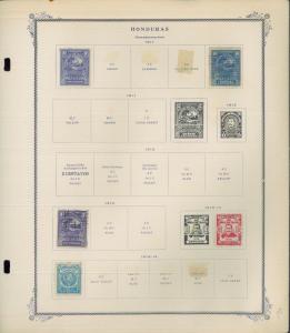 1865-1956 Honduras Mint & Used Postage Stamp Collection Album Pages Value $390