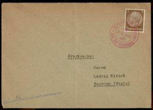 Germany 1938 Buenauburg Sudetenland Annexation Provisional Cover Czechoslo 72542