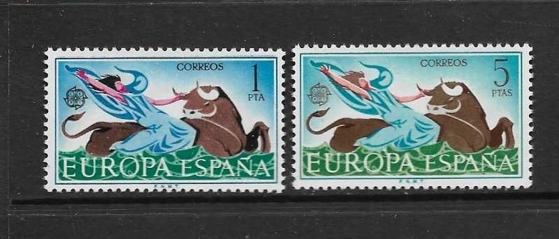 SPAIN - EUROPA 1966 - SCOTT 1374 TO 1375- MNH