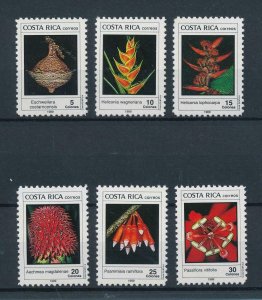 [104397] Costa Rica 1989 Flora plants flowers  MNH