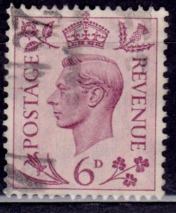 Great Britain, 1937-39, KGVI, 6p, sc#243, used