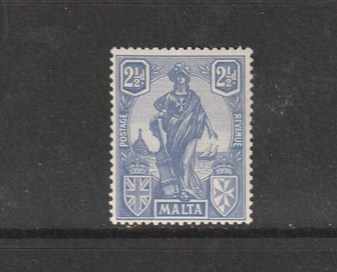 Malta 1922/6 Defs 2 1/2d Ultramarine MM SG 129 