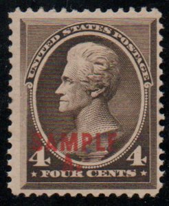 MALACK 211s F-VF OG NH, Sample A overprint, type L, ..MORE.. v0229