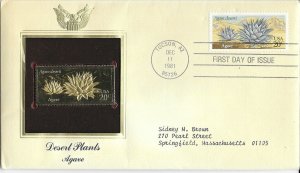 1981 FDC, #1943, 20c Desert Plant, PCS