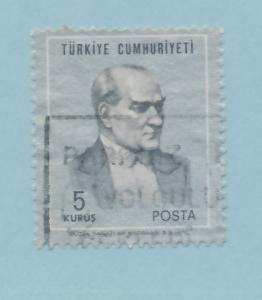 Turkey 1970 Scott 1833 used - 5k, Kemal Ataturk 