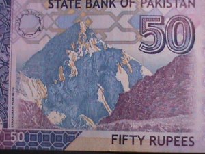 ​PAKISTAN 2013 -50 RUPEES-STATE BANK OF PAKISTAN CURRENCY- LT.-CIRCULATED-VF