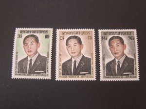 Cambodia Khmere 1973 Sc 318-20 set MNH