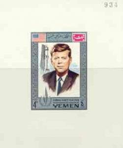 Yemen - Royalist 1968 Human Rights Year 4b (J F Kennedy) ...