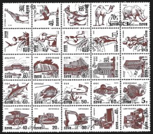SC 3488-3512 * 25 Stamp Sheet * CTO * 1995