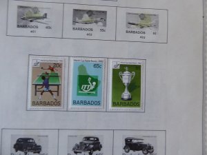 Barbados 1852-1992 Stamp Collection on Scott Album Pages