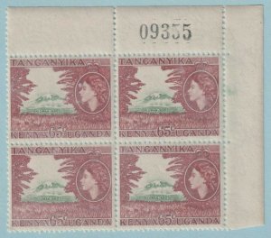 KENYA UGANDA TANGANYIKA 111  MINT NEVER HINGED OG ** MARGIN BLOCK OF FOUR - S089