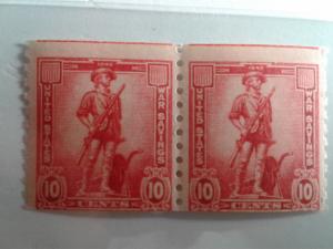 SCOTT # WS12 10 CENT COIL PAIR WAR SAVINGS STAMPS GEM MINT  NEVER HINGED