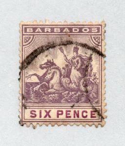 Barbados - SG# 168 Used/ wmk multi crown CA -  Lot 419_ 167