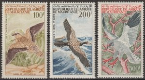 EDSROOM-17156 Mauritania C29-C31 LH & MNH 1964 Complete Birds CV$23.25