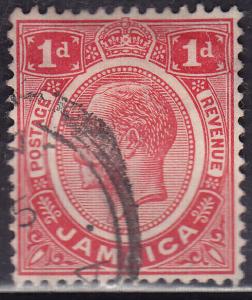 Jamaica 61a USED 1912 King George V 1d