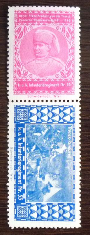 NICE POSTER STAMP! germany austria reklamemarke wien vienna royalty k.u.k  J119