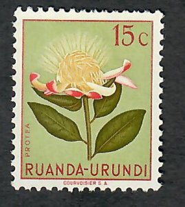 Ruanda-Urundi #115 Flowers Mint Hinged single