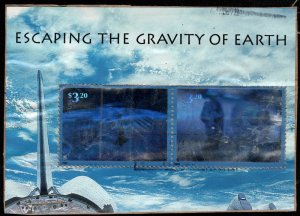 US #3411 $3.20 Escaping Galaxy Souvenir Sheet, VF used,  Sheet,  RARE USED!!