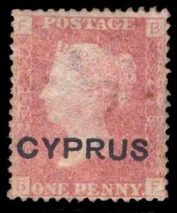 MOMEN: CYPRUS SG #2 PLATE 208 1880 MINT OG LH £130 LOT #66332