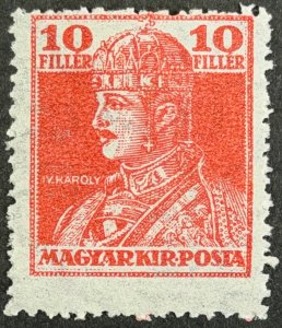 Hungary, 1918, SC#127, Charles IV, Unused, NG, VG, HR