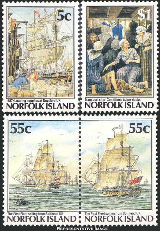 Norfolk Islands Scott 417-420 Mint never hinged.