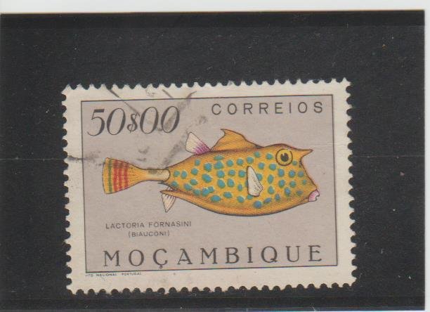 Mozambique  Scott#  355  Used  (1951 Spotted Cowfish)