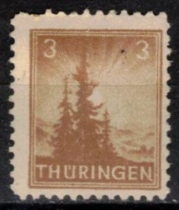 Germany - Russian Zone - Thuringia - Scott 16N1 MH