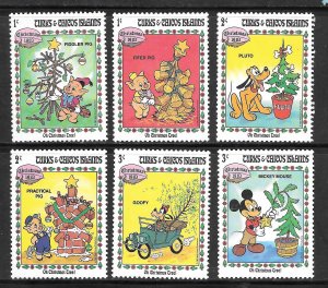 Turks & Caicos Islands #593-98 MNH 6 Disney Singles