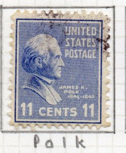 USA 1938 Presidential Series Early Issue Fine Used 11c. NW-125188