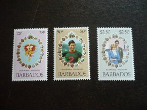 Stamps - Barbados - Scott# 547-549 - Mint Never Hinged Set of 3 Stamps